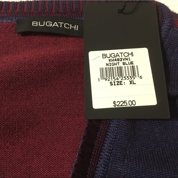 Bugatchi Night Blue Sweater XL - Picture 4 of 8